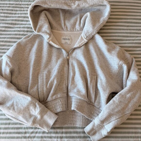 Abercrombie And Fitch Grey Zip 355 D - Picture 2 of 5